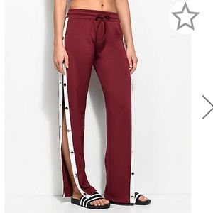 Side snap track pants